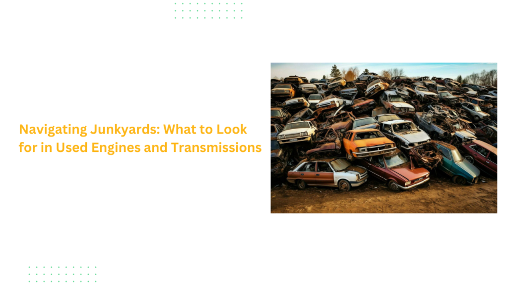Navigating Junkyards: What to Look for in Used Engines and Transmissions